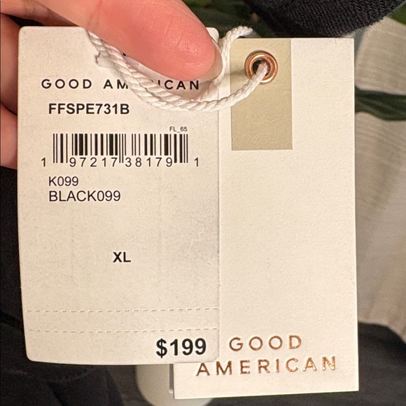 Good American Black Denim Jumpsuit - Picture 3 of 5